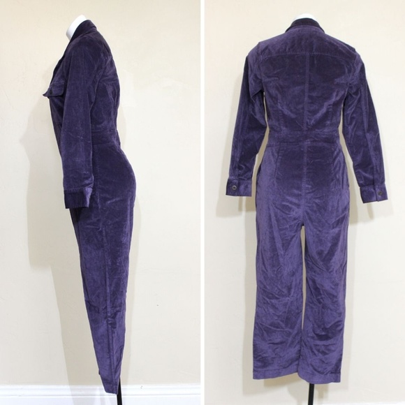 madewell velveteen jumpsuit